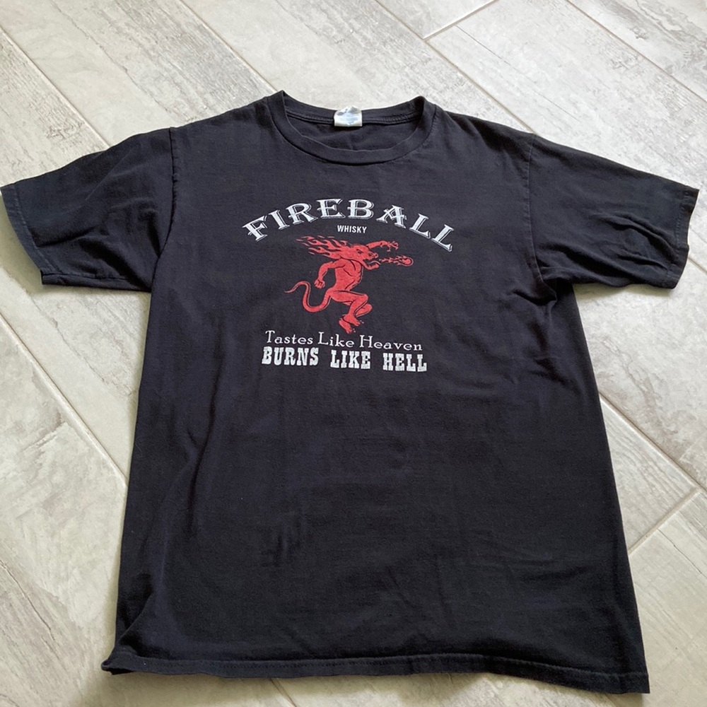Port & Company fireball black t-shirt
